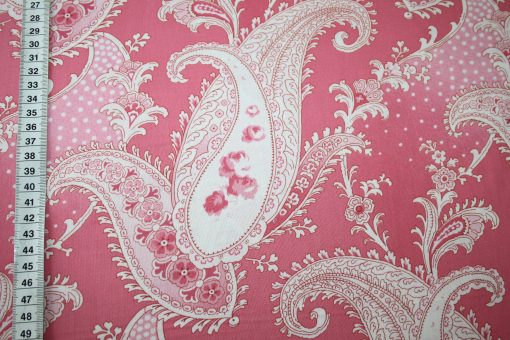 renee-d.de Onlineshop: Baumwollstoff Paisley rosa
