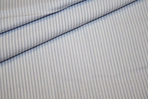 renee-d.de Onlineshop: Baumwoll Stoff Vichy Streifen hellblau klein