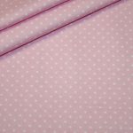 renee-d.de Baumwollstoff in rosa mit kleinen weißen Punkten