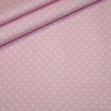 renee-d.de Baumwollstoff in rosa mit kleinen weißen Punkten