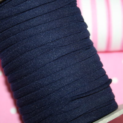 Flache Gummikordel dunkelblau renee-d.de Onlineshop: Flache Gummikordel dunkelblau