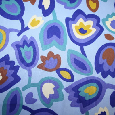 Kokka Echino Baumwollstoff Blumen blau renee-d.de Onlineshop: Kokka Echino Baumwollstoff Blumen blau