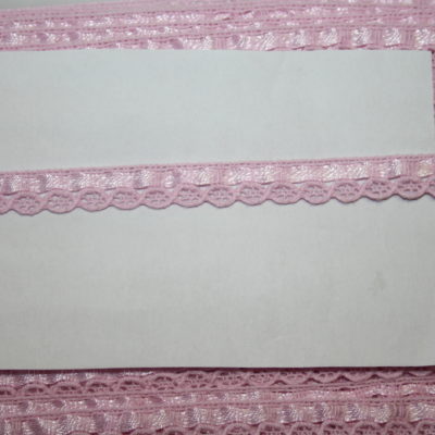 renee-d.de Onlineshop: Schmale Baumwollspitze rosa