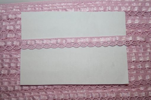 renee-d.de Onlineshop: Schmale Baumwollspitze rosa