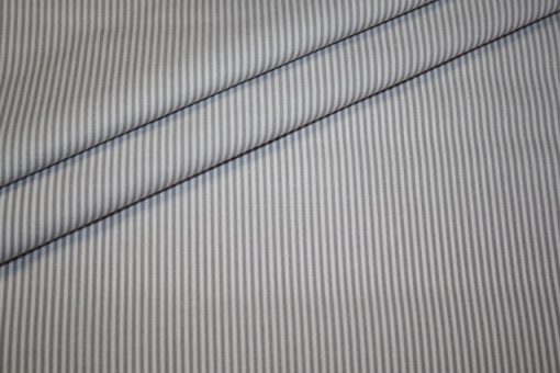 renee-d.de: Baumwollstoff Vichy Streifen grau klein
