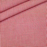 renee-d.de Onlineshop: Baumwollstoff Vichy Karo rot klein