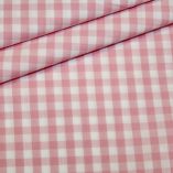 Artikel aus dem renee-d.de Onlineshop: Baumwoll Stoff Vichy Karo rosa groß