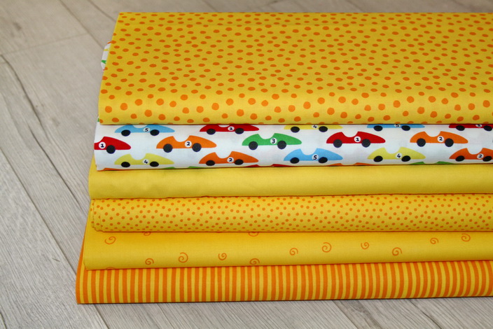 Westfalenstoff Junge Linie gelb mit Kringeln | renee-d.de Märchenhaft ...