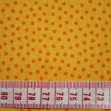 renee-d.de Onlineshop: Westfalenstoff in gelb mit orangen kleinen Punkten