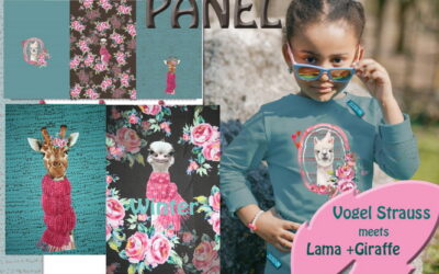Vogel Strauss meets Lama und Giraffe!!