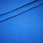 Musseline Baumwollstoff blau