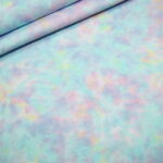 Stenzo Jersey Stoff Pastell Batik zur Meerjungfrau